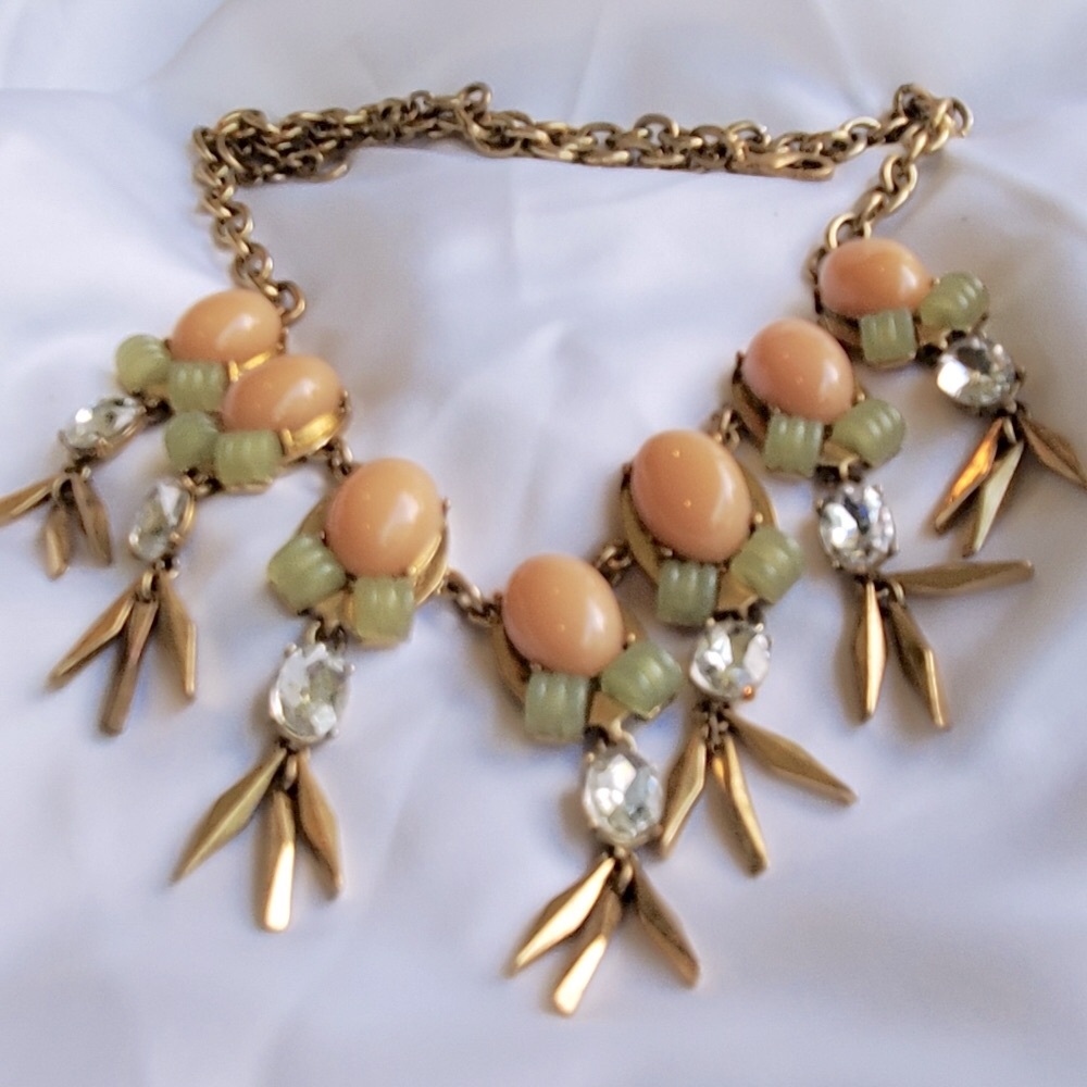 J.Crew Rhinestone and Crystal Necklace